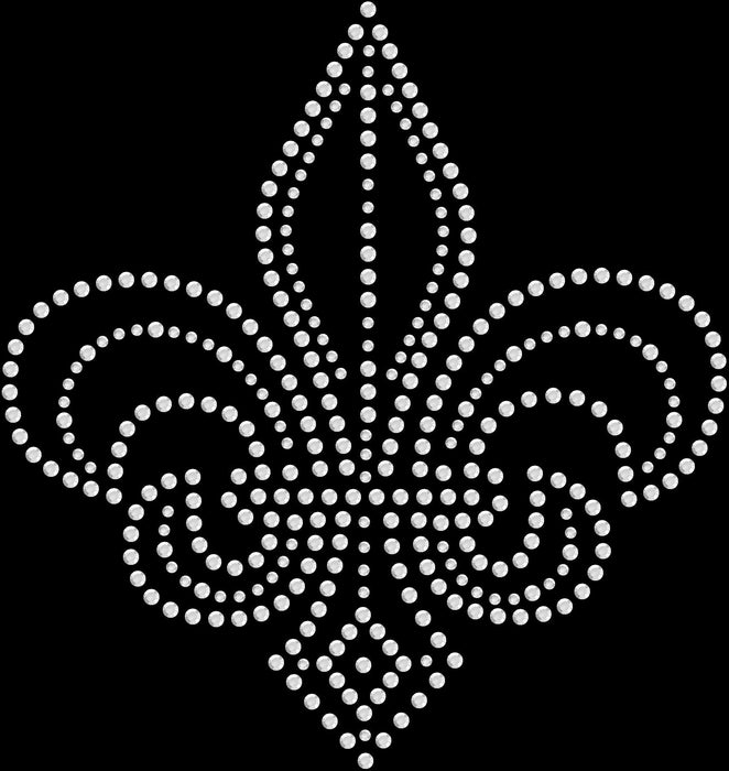 Rhinestone Bling Choose your Style Fleur de Lis Crystal White Symbols