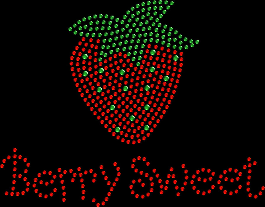 Rhinestone Bling Choose your Style Berry Sweet Straberry Sparkle Funny