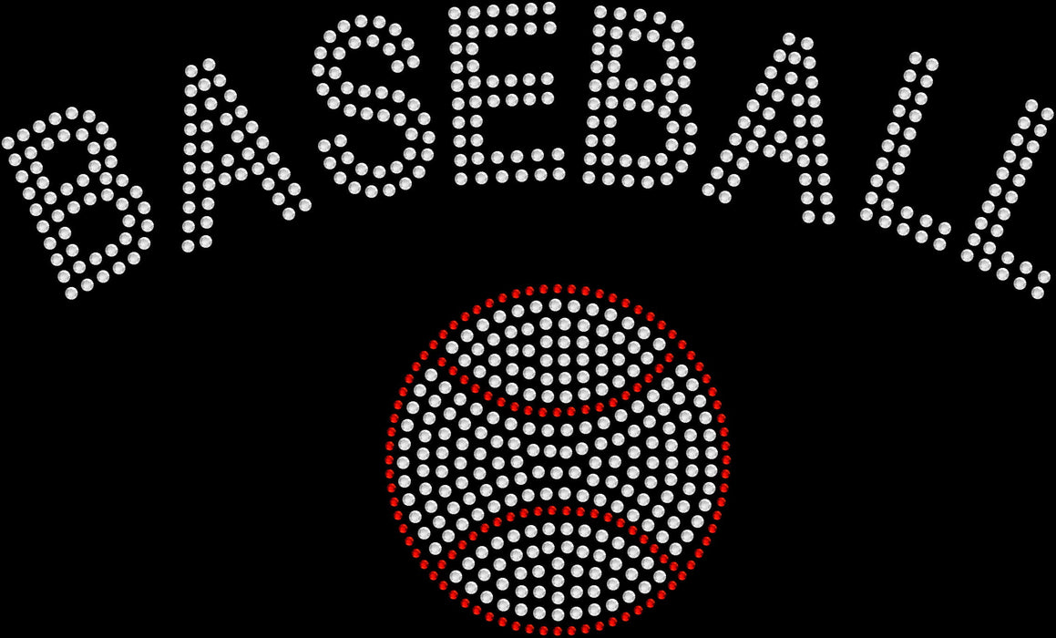 Rhinestone Bling Choose your Style Baseball Crystal Ball Red Sports