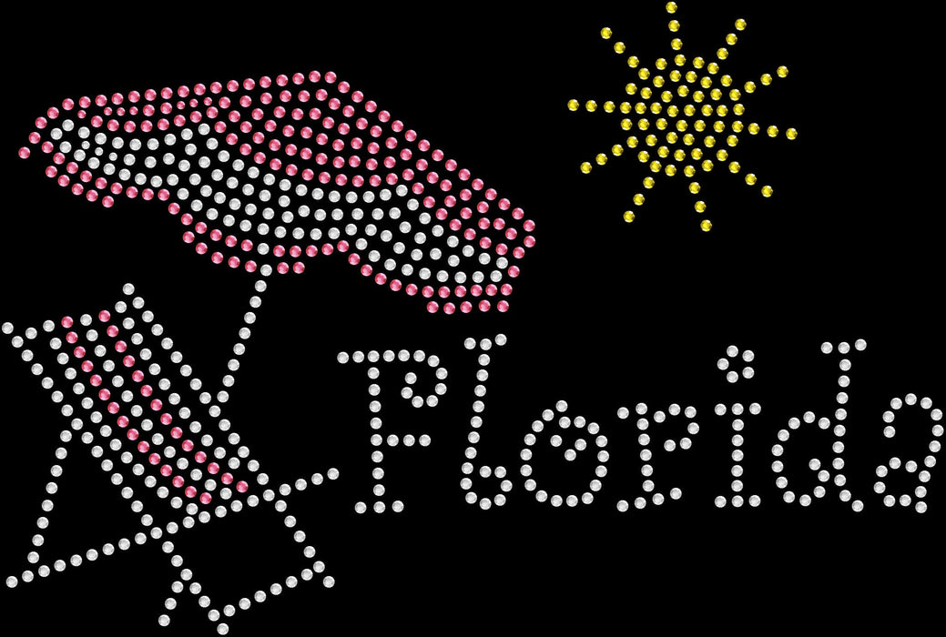 Rhinestone Bling Choose your Style Florida Beach Sun Umbrella Leisure