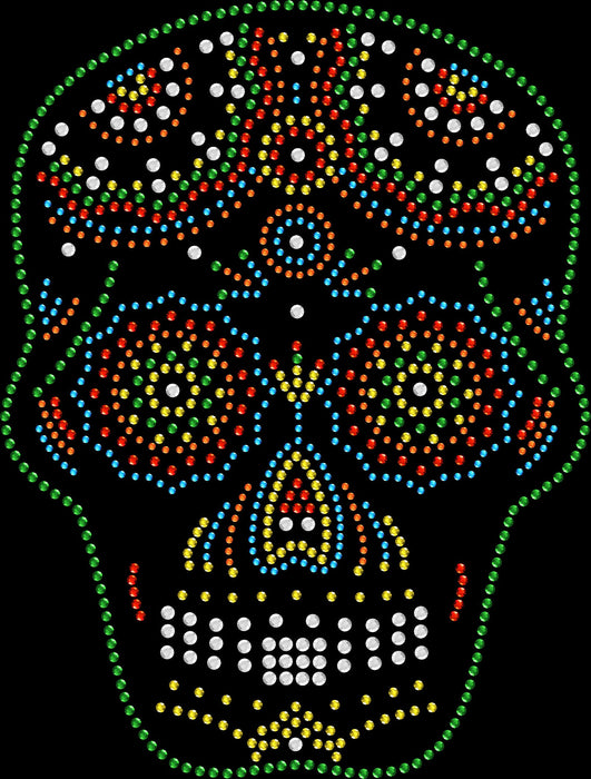 Rhinestone Bling Choose your Style Day of The Dead Sugar Skull Halloween